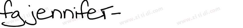 fg jennifer字体转换